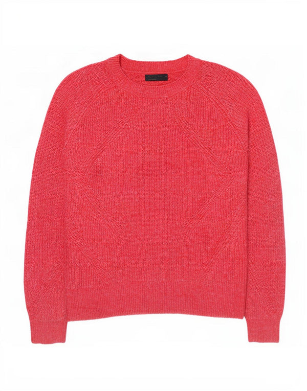 Pulover pentru femei Marks & Spencer cu decolteu triplu UK 14 Medium Pink Flecked