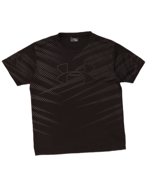 Tricou grafic Under Armour pentru femei Heat Gear Top UK 16 Large Black Striped