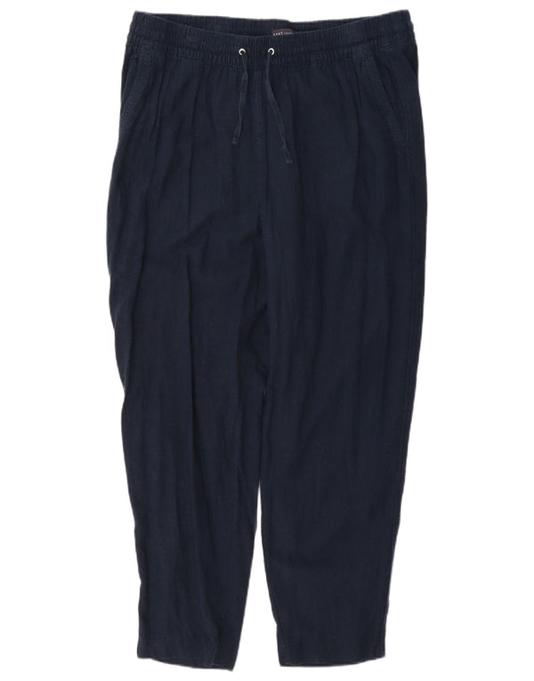Pantaloni casual pentru femei Marks & Spencer UK 16 Large W34 L26 Bleumarin