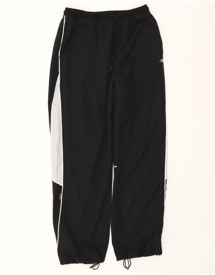 REEBOK Pantaloni de trening pentru bărbați Pantaloni de jogging Mici, negru, poliester color bloc