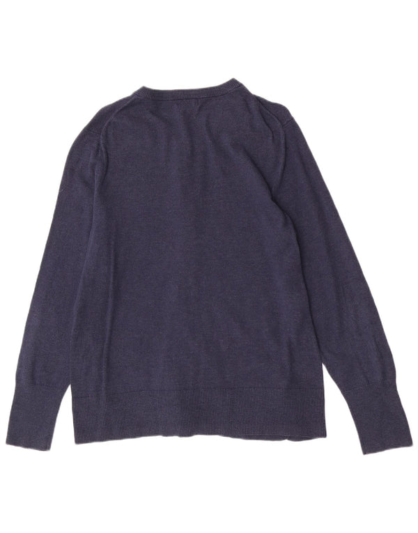 Pulover cardigan pentru femei Eddie Bauer, cu ajustare normală, UK 14, mare, bleumarin