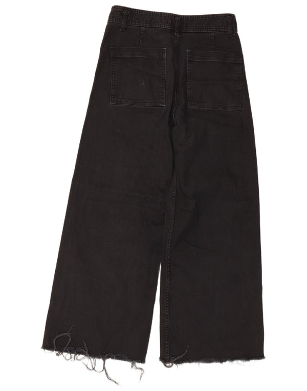 Blugi pentru damă Zara cu picioare largi EU 42 Large W32 L27 Bumbac negru