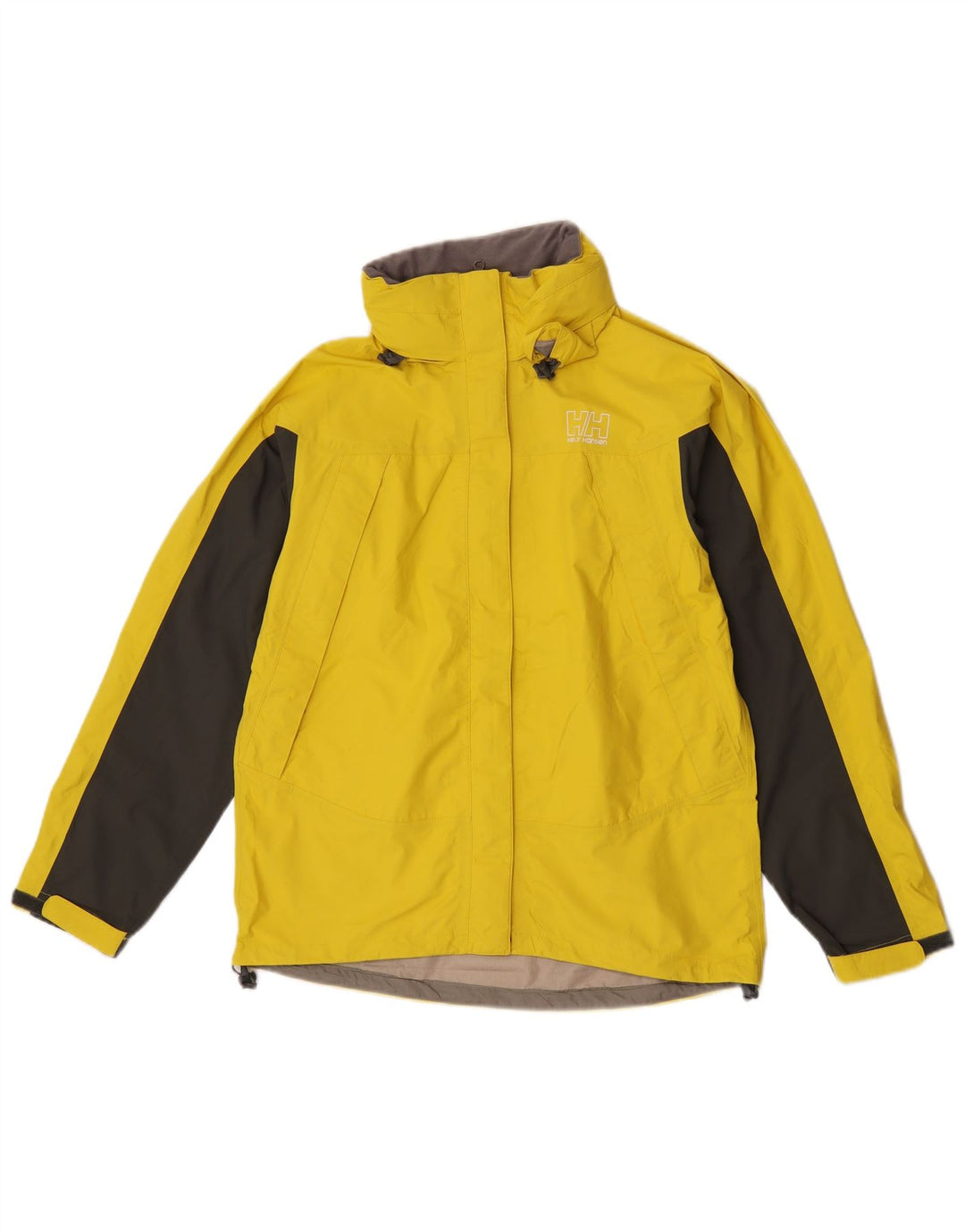 Jachetă de ploaie cu glugă pentru femei Helly Hansen UK 16, mare, galbenă