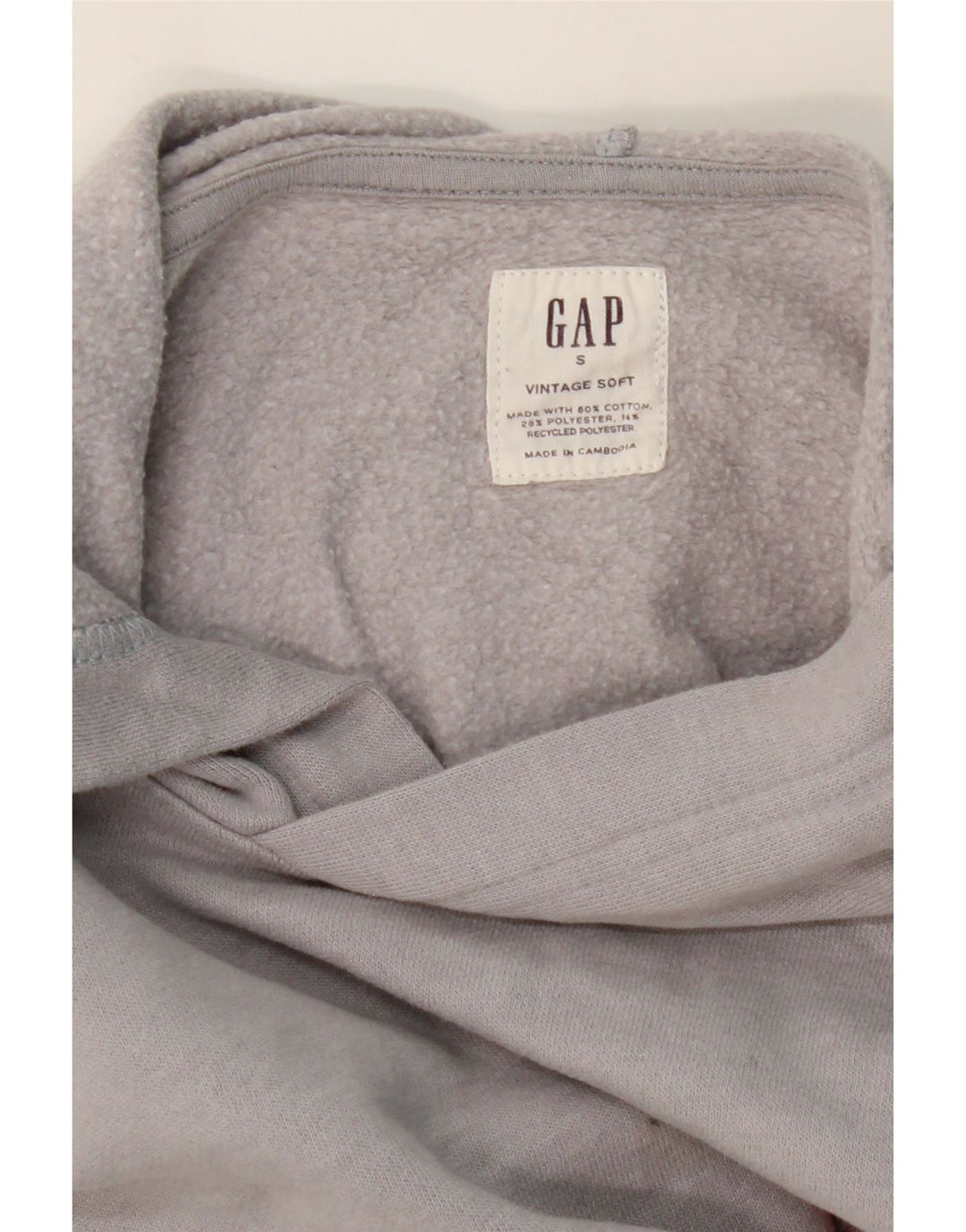 GAP Mens Hoodie Jumper Small Grey Cotton Vintage Gap and Second-Hand Gap from Messina Hembry 