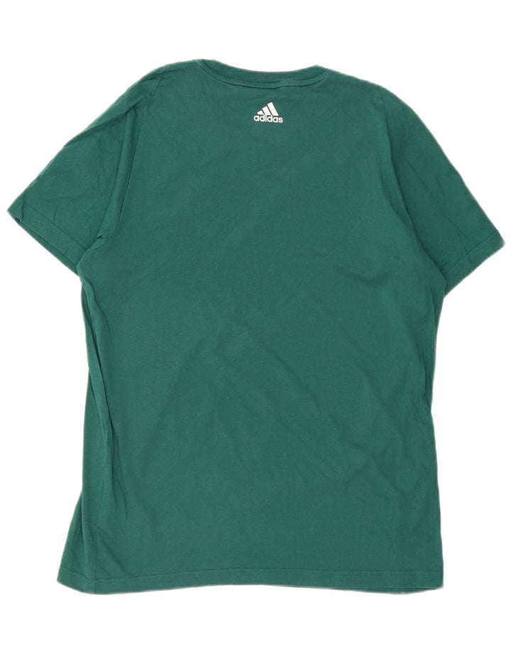Tricou grafic ADIDAS pentru bărbați Top mare din bumbac verde