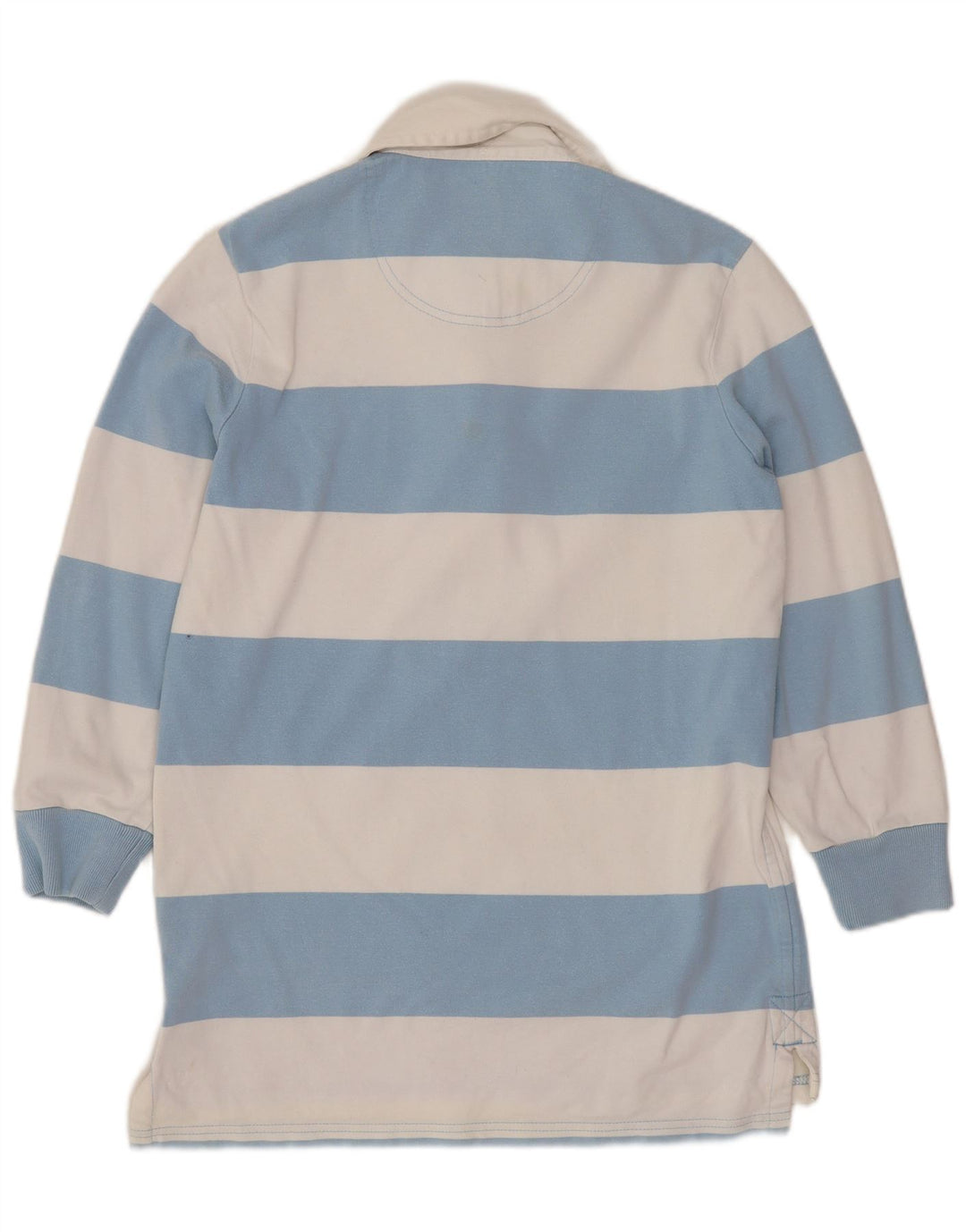 JACK WILLS Tricou polo de rugby pentru femei UK 12 Medium Blue Striped