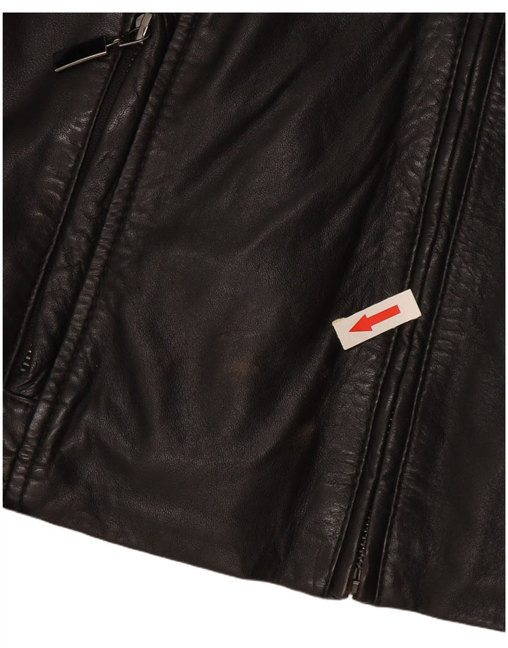 Jachetă de piele pentru femei Esprit UK 14, mare, neagră