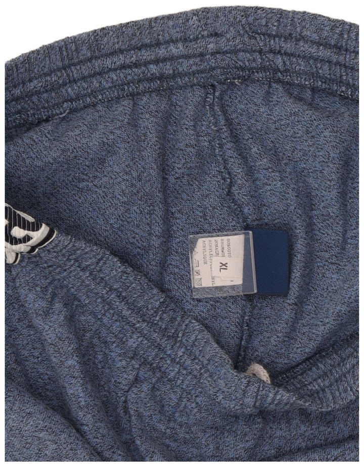 Pantaloni scurți sport grafic ASICS pentru bărbați, XL, bumbac cu pete albastre