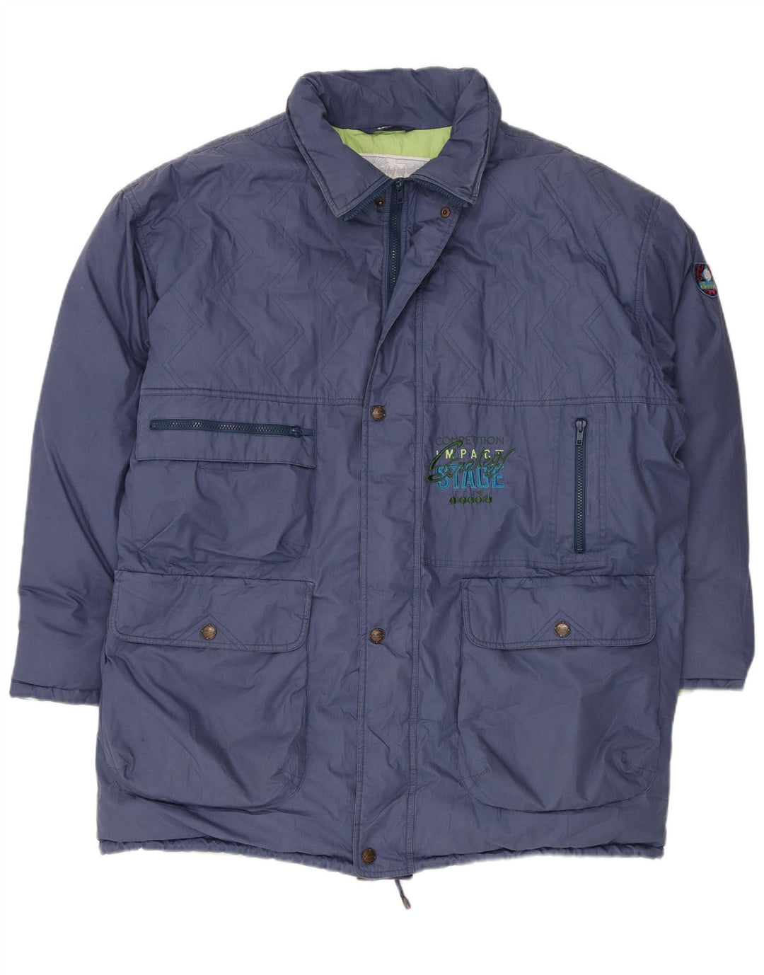 Jachetă căptușită pentru bărbați DIADORA UK 44 2XL Bleumarin Poliester