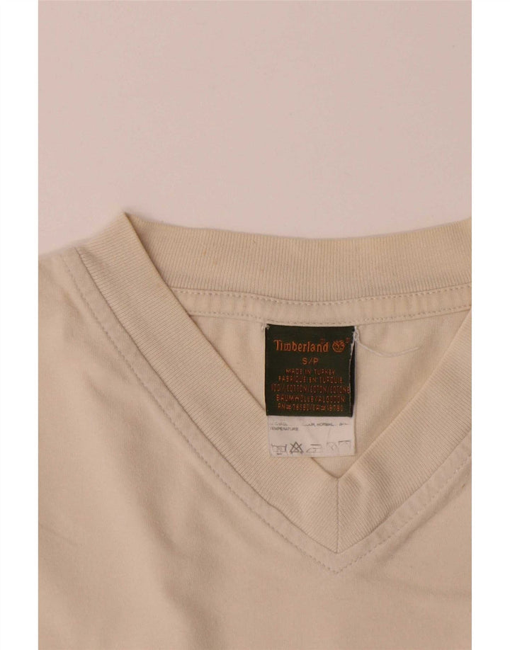 Tricou pentru bărbați Timberland Top mic, bej, bumbac