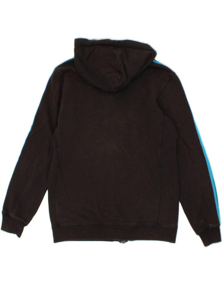 Pulover ADIDAS pentru bărbați, cu fermoar, bumbac mediu negru