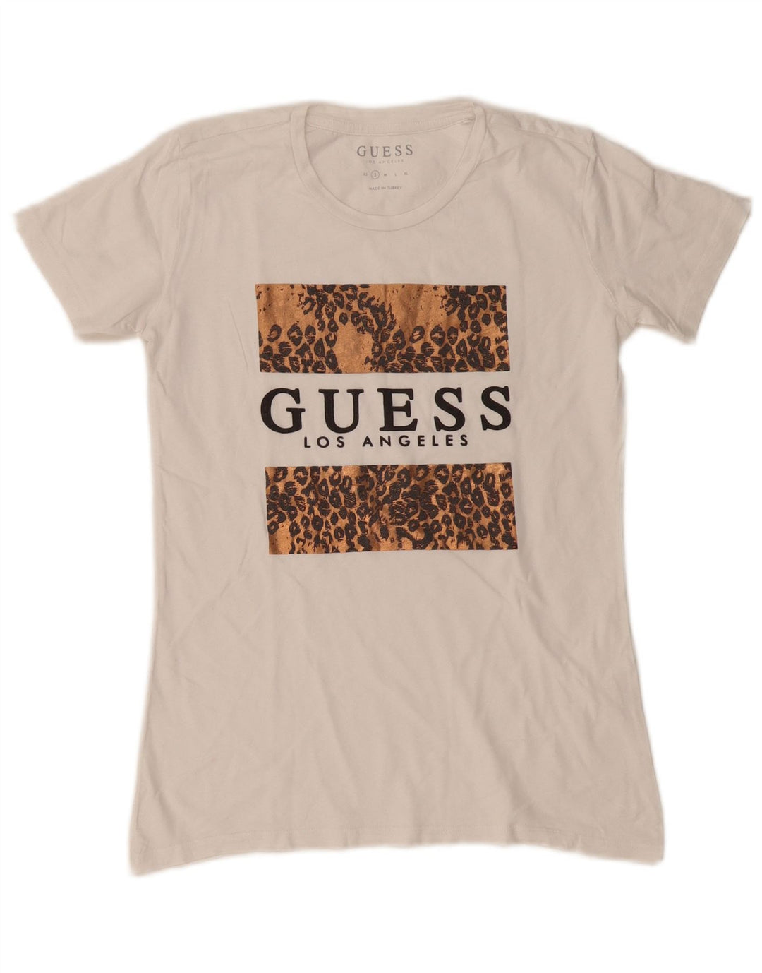 Tricou grafic Guess pentru femei Top UK 10 Small White