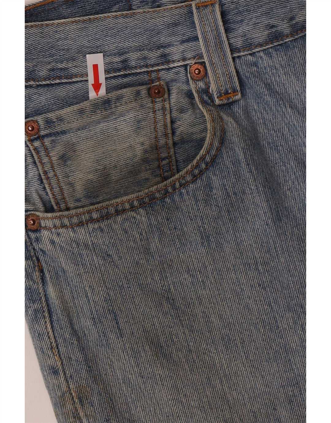 Blugi drepti pentru bărbați Levi's W34 L32 Bumbac albastru