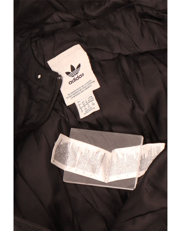 Jachetă căptușită cu glugă Adidas pentru femei UK 6 XS poliester negru