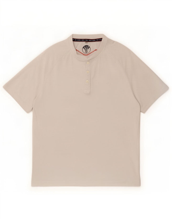 Fat Face Bărbați Tricou Top Medium Alb Bumbac