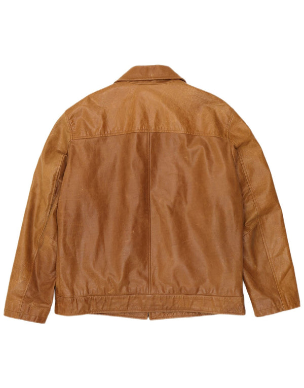 Jachetă de piele pentru bărbați Mays & Rose UK 42 XL Bej