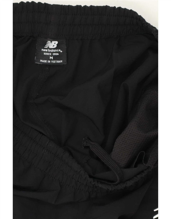 Pantaloni de trening New Balance pentru bărbați, poliester mediu negru