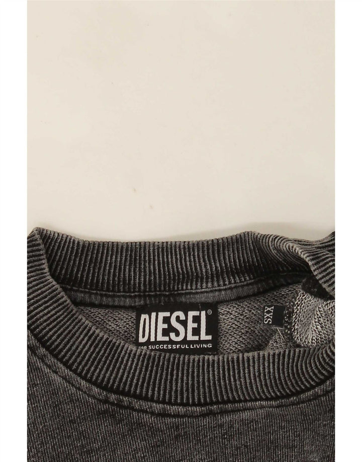 Pulover cu grafic pentru bărbați Diesel, 2XS, gri
