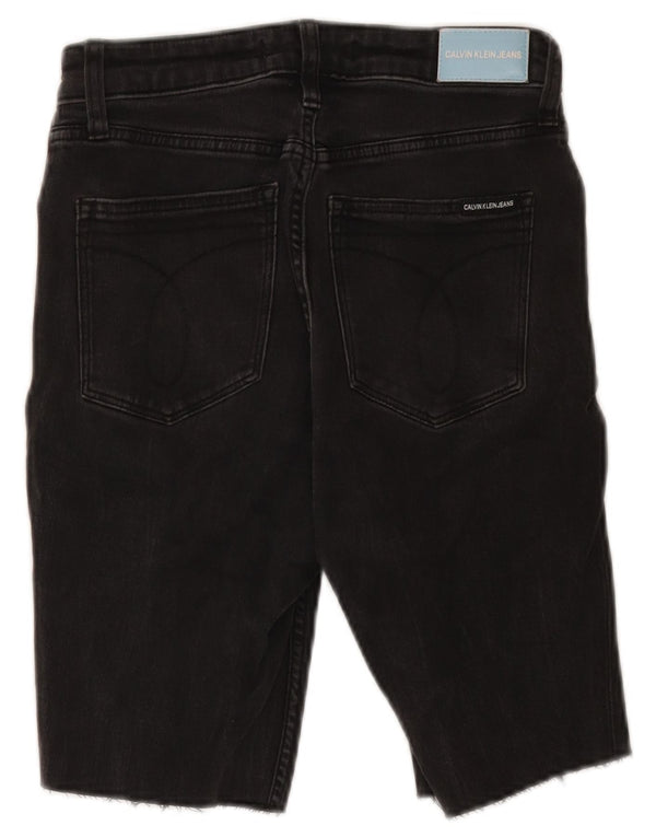 Pantaloni scurți din denim pentru bărbați Calvin Klein W27 XS bumbac negru