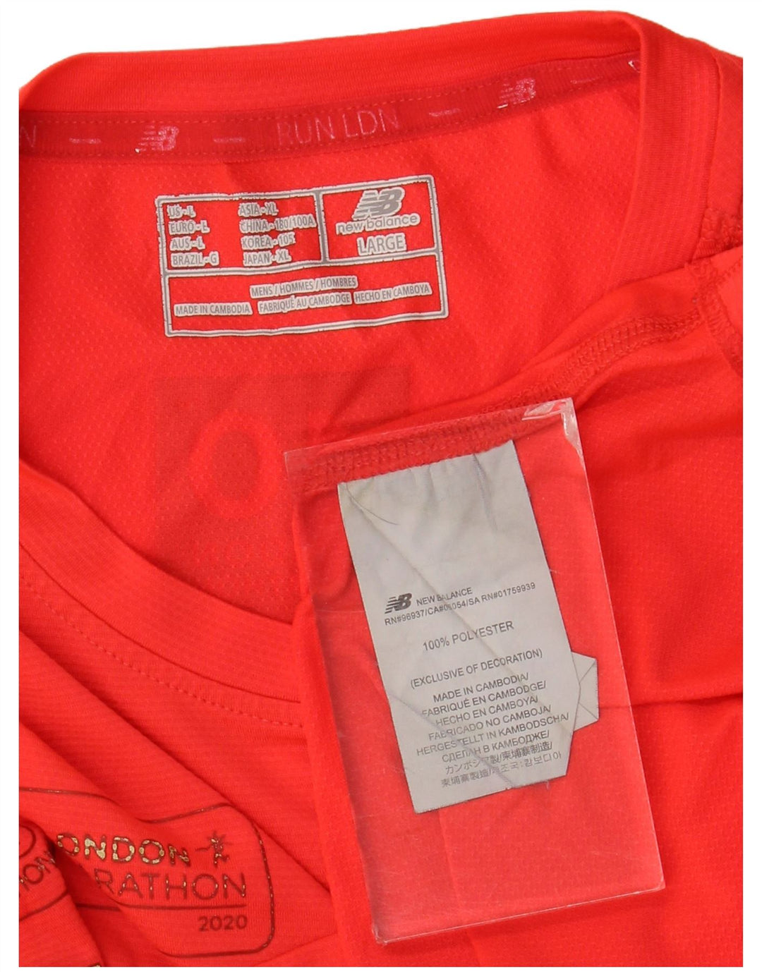 Tricou grafic pentru bărbați New Balance Top mare poliester roșu