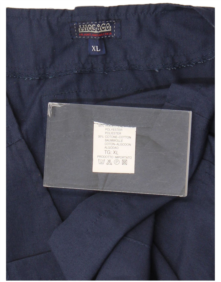Gilet vintage pentru bărbați, UK 42 XL, poliester bleumarin