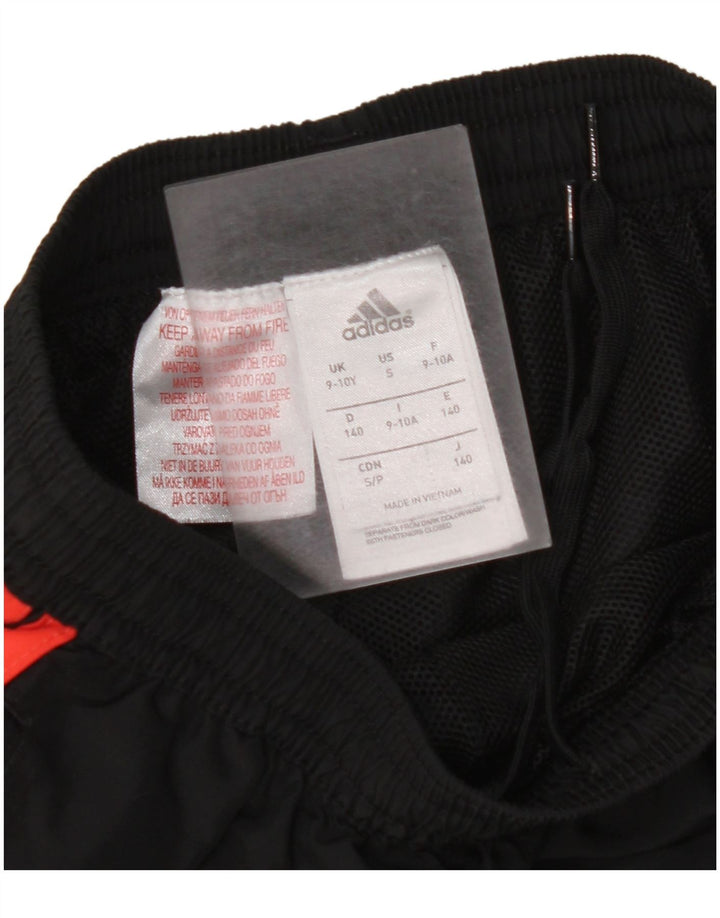 ADIDAS Munster Rugby Trening Pantaloni Joggeri 9-10 Ani Negru