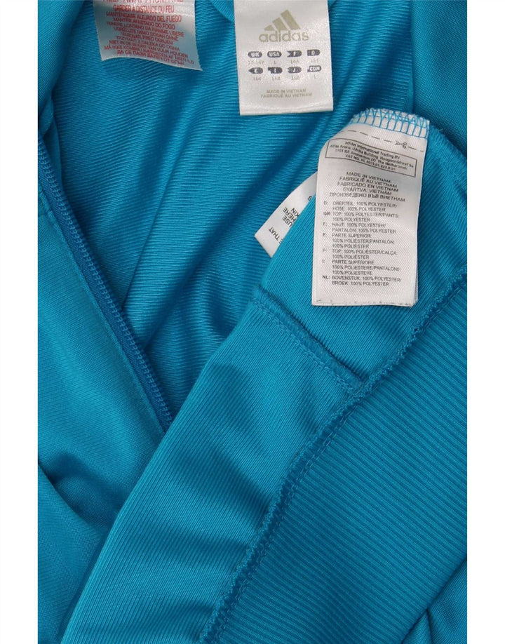 Jachetă de trening pentru băieți Adidas 13-14 ani, albastru, poliester