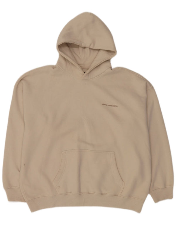 Pulover Abercrombie & Fitch pentru bărbați, XL, bumbac, bej