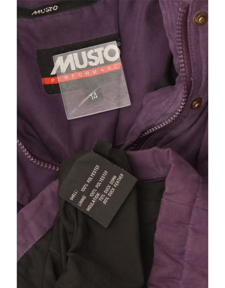 Palton căptușit pentru femei Musto UK 14 Poliester violet mediu