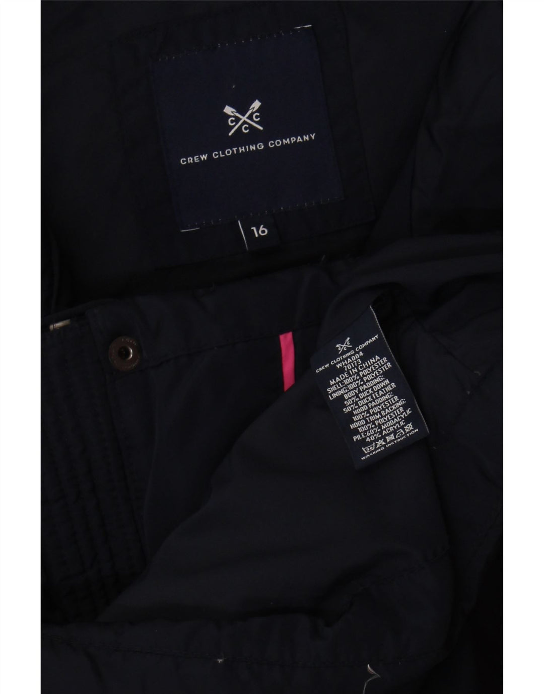 Crew Clothing Vestă obișnuită pentru femei UK 16 Poliester mare bleumarin