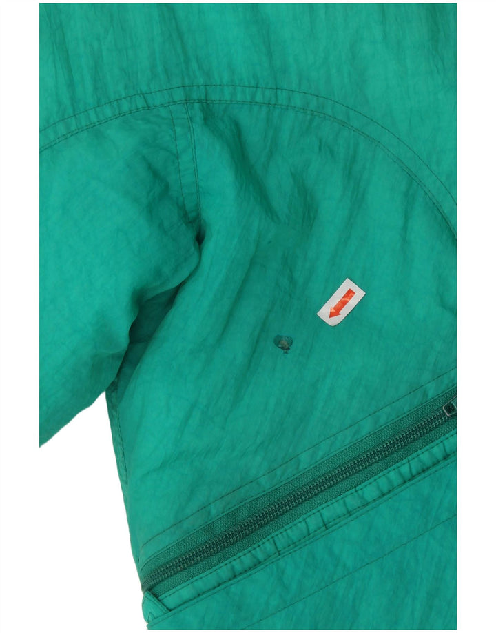 Jachetă de schi cu grafică supradimensionată pentru fete Belfe 10-11 ani Poliamidă verde anii 80