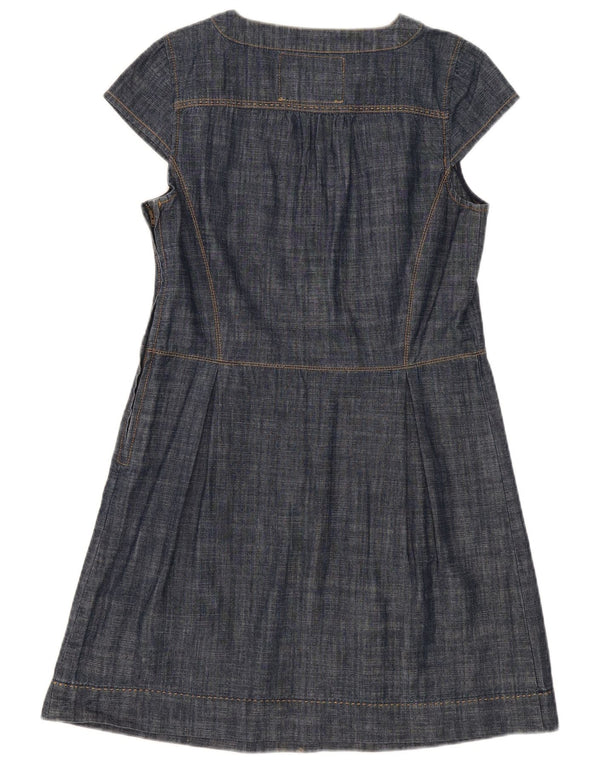 Următorul Rochie A-Line pentru femei UK 14 Medium Bleumarin Bumbac