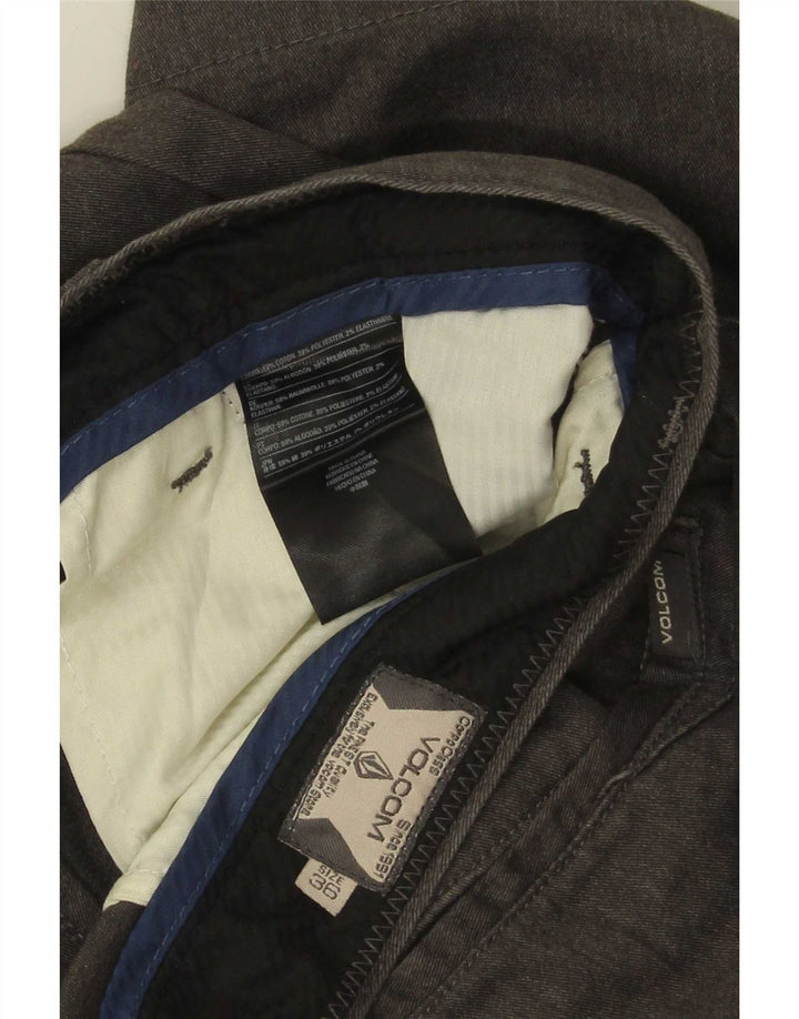 Pantaloni scurți chino pentru bărbați Volcom W36, bumbac gri mare