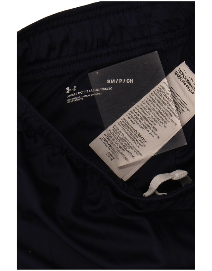 UNDER ARMOUR Mens Sport Shorts Small  Navy Blue Polyester