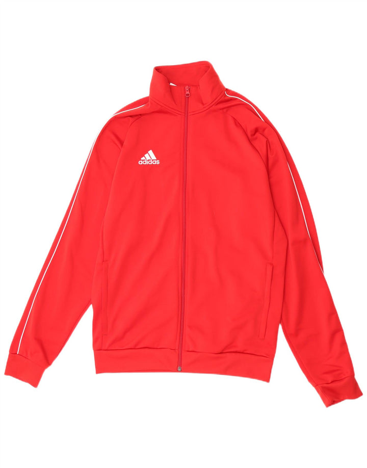 Jachetă de trening pentru bărbați Adidas, poliester roșu mediu