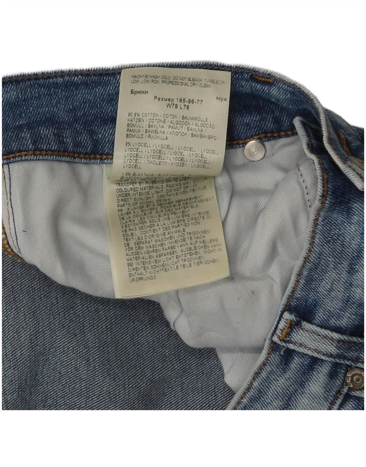 Blugi Lee Luke Slim pentru bărbați W31 L30 bumbac albastru