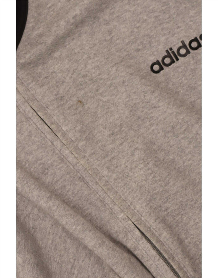 Jachetă de trening pentru bărbați Adidas, 2XL, bumbac color bloc, gri