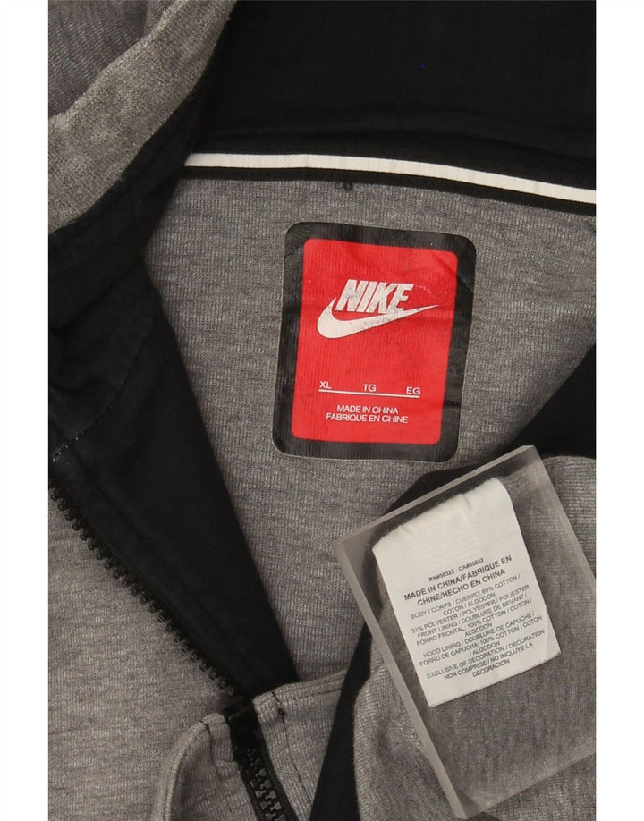 Pulover Nike pentru bărbați, cu fermoar, XL, bumbac gri