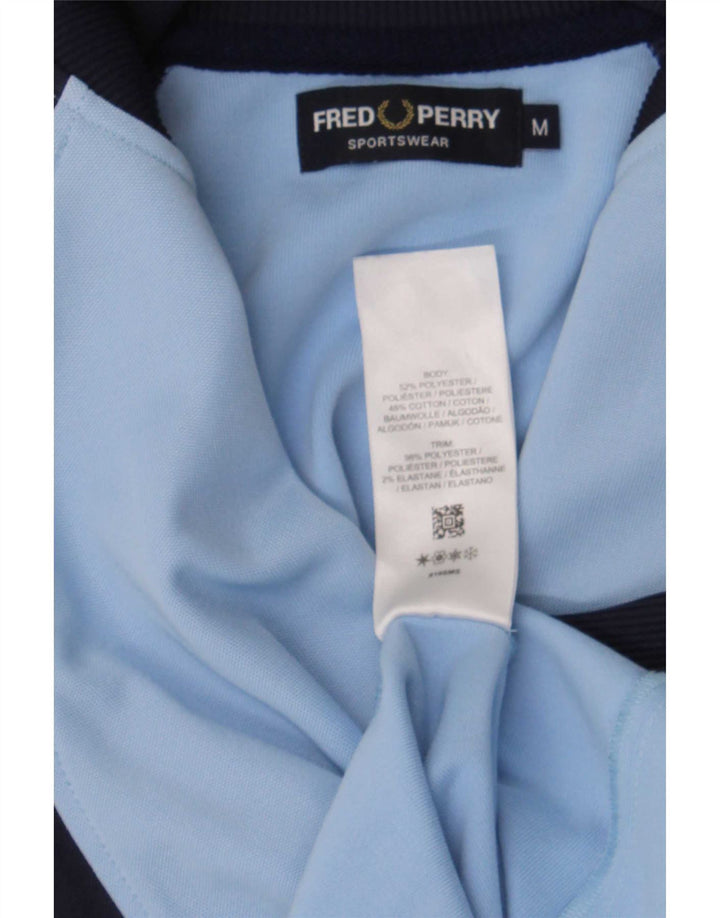 Jachetă de trening pentru bărbați Fred Perry, albastru mediu, sport blocuri de culoare