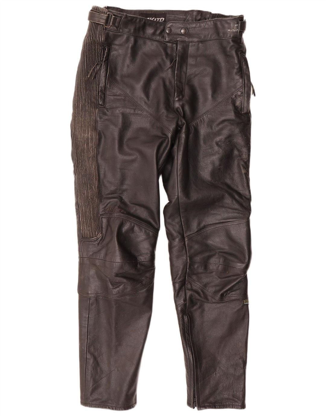 Pantaloni conici din piele pentru bărbați Akito IT 46 Small W32 L32 Negru