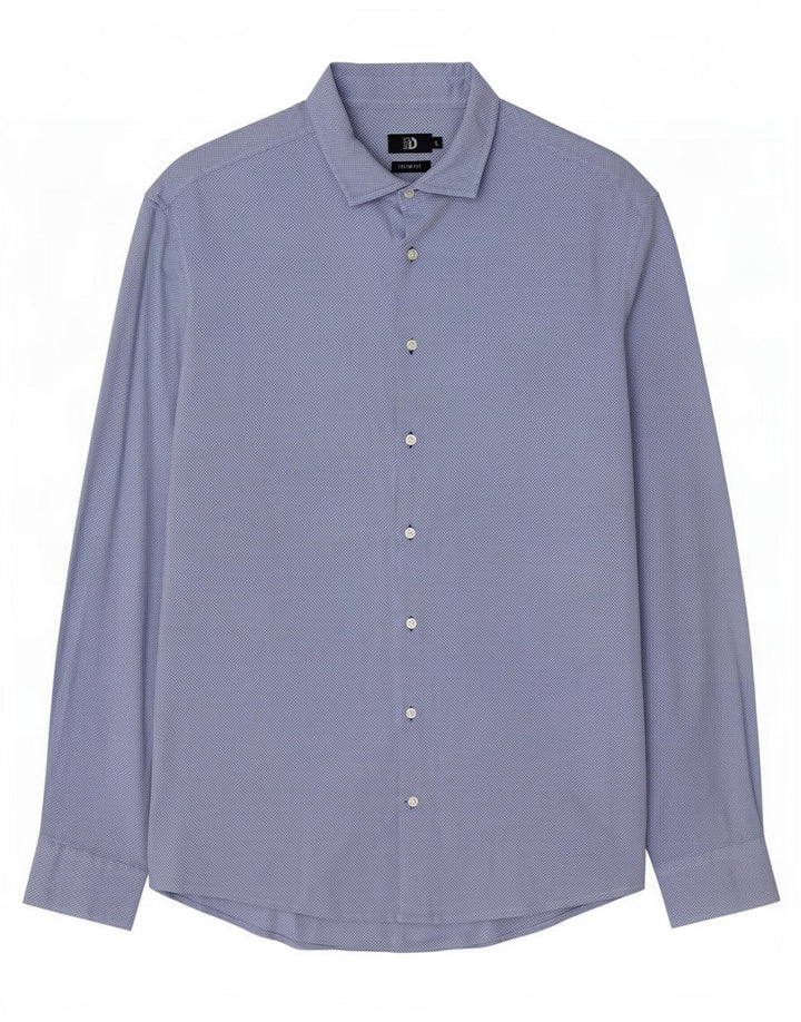 Cămașă Dack's Slim Fit pentru bărbați, mare, albastru, bumbac