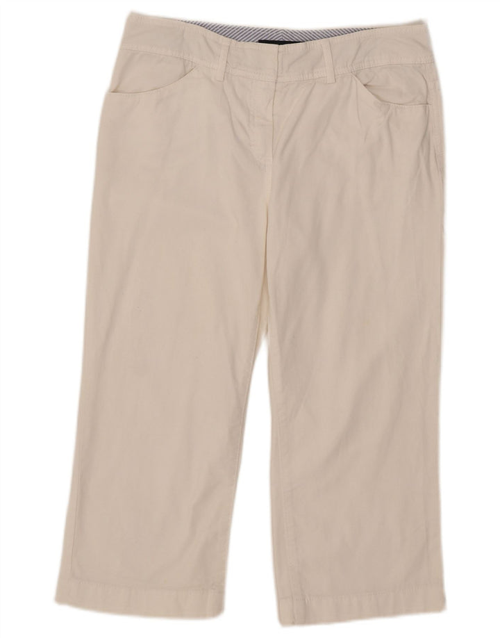 Pantaloni capri Tommy Hilfiger pentru femei US 8 Medium W32 L21 Bumbac alb