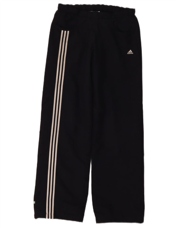 Pantaloni de trening ADIDAS pentru baieti 11-12 ani poliester negru