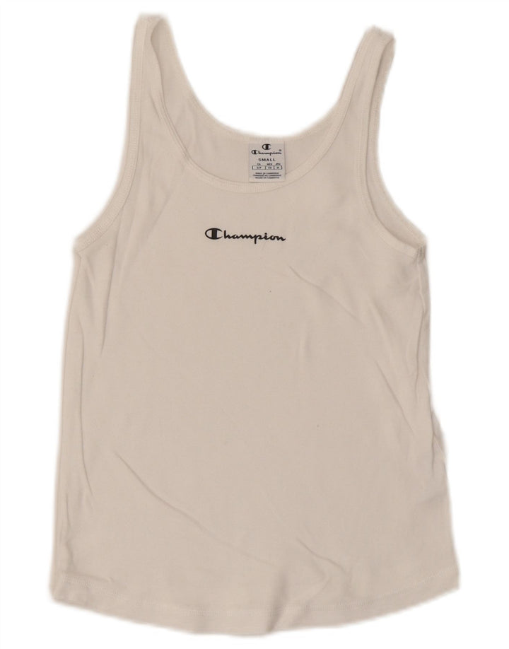Vest Vest Top pentru femei Champion UK 8 Small Bumbac alb
