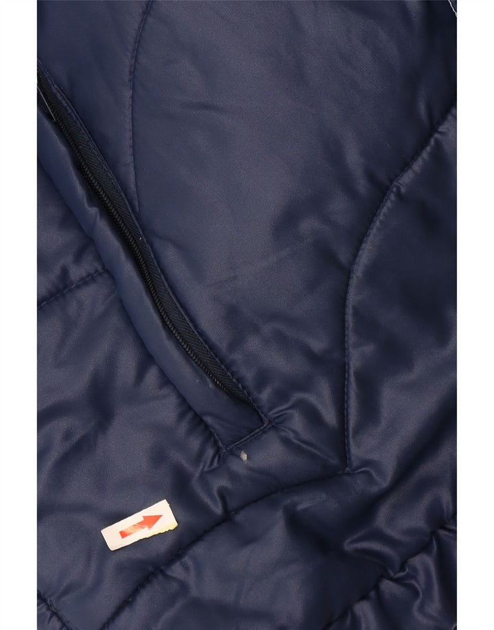 Jachetă căptușită vintage pentru bărbați IT 54 2XL Poliamidă bleumarin