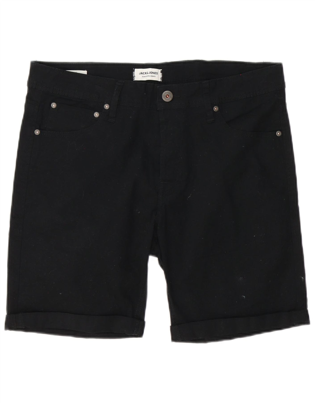Pantaloni scurți casual Jack & Jones pentru bărbați, mediu W32, bumbac negru