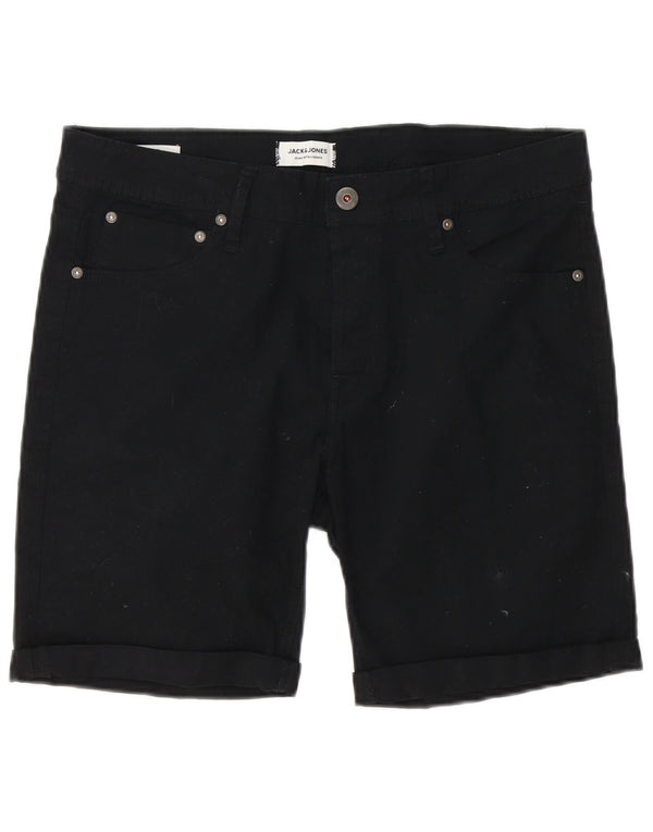 Pantaloni scurți casual Jack & Jones pentru bărbați, mediu W32, bumbac negru