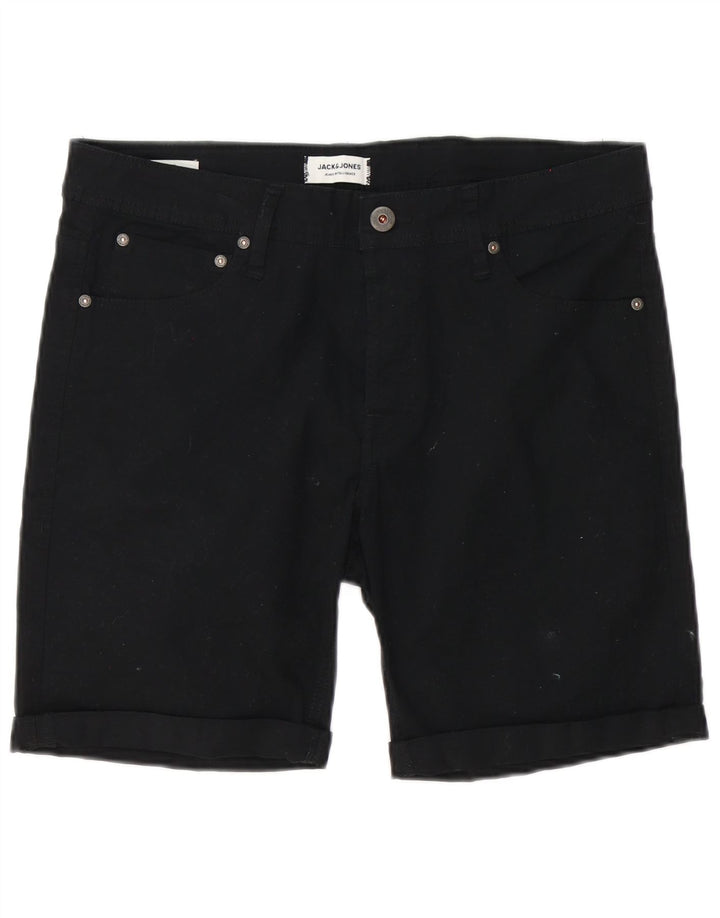 Pantaloni scurți casual Jack & Jones pentru bărbați, mediu W32, bumbac negru