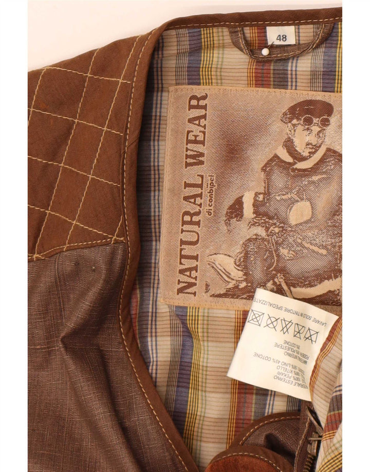 Jachetă Utility Conbipel Natural Wear pentru bărbați IT 48 Medium Brown Colorblock