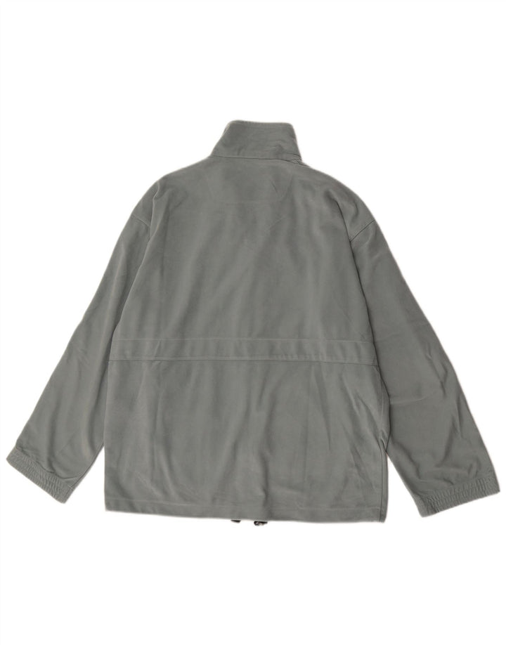 Diadora Mens Velour Trening Top Jacket UK 40 Large Gri Poliester